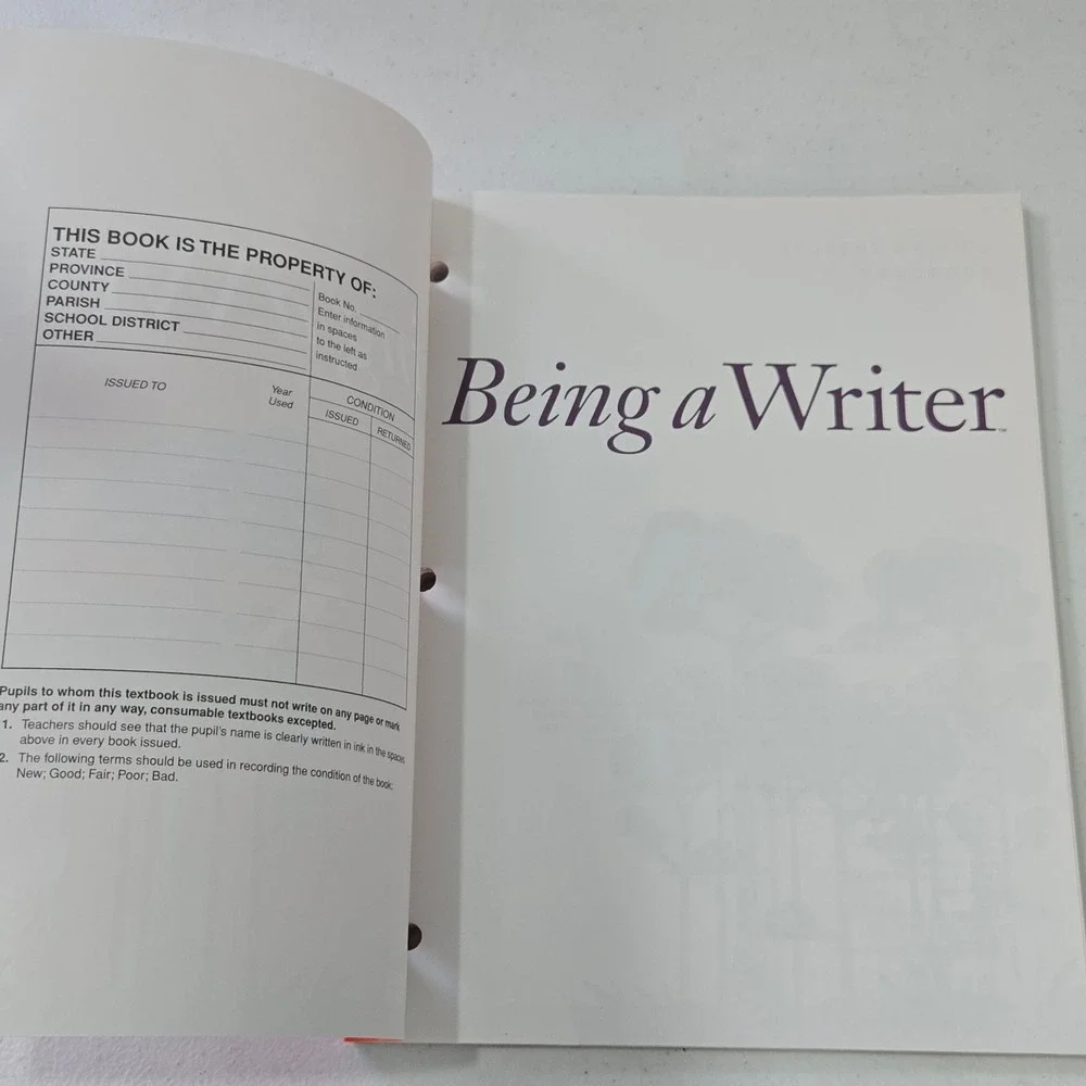 Being a Writer Student Writing Handbook Developmental Studies Center
